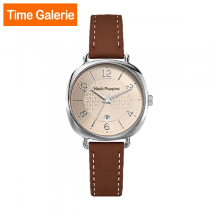Hush Puppies HP.3897L.2505 Brown Leather Band Women Analog Watch